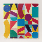 Geometrisch Abstract:  naadloos patroon. Legpuzzel (Horizontaal)