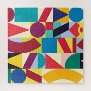 Geometrisch Abstract:  naadloos patroon. Legpuzzel