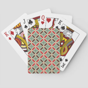 geometrisch, abstract naadloos patroon. pokerkaarten