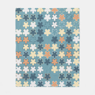 Geometrisch abstract naadloos patroon van gekleurd fleece deken