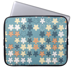 Geometrisch abstract naadloos patroon van gekleurd laptop sleeve