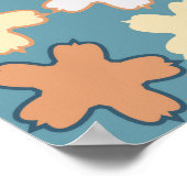 Geometrisch abstract naadloos patroon van gekleurd poster (Hoek)