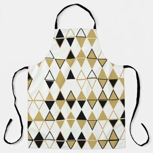 Geometrisch abstract naadloos patroon van gekleurd schort (Voorkant)