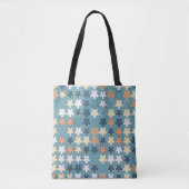 Geometrisch abstract naadloos patroon van gekleurd tote bag (Voorkant)