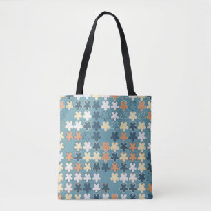 Geometrisch abstract naadloos patroon van gekleurd tote bag