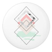 Geometrisch abstract ontwerp keramische knop (Voorkant)