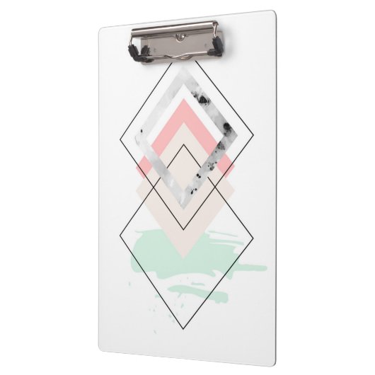 Geometrisch abstract ontwerp klembord (Links)
