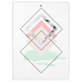 Geometrisch abstract ontwerp klembord (Achterkant)