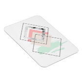 Geometrisch abstract ontwerp magneet (Rechterzijde)