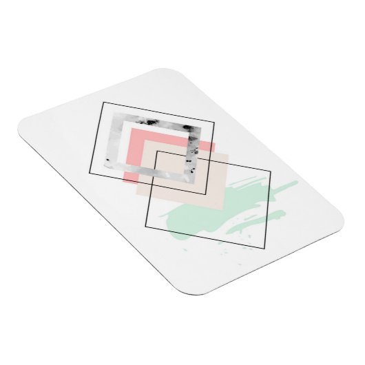 Geometrisch abstract ontwerp magneet (Rechterzijde)