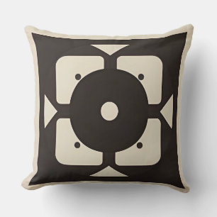 Geometrisch abstract ontwerp met symmetrisch patro kussen