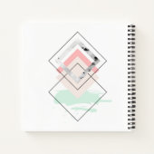 Geometrisch abstract ontwerp notitieboek (Achterkant)