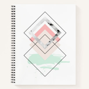 Geometrisch abstract ontwerp notitieboek
