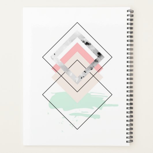 Geometrisch abstract ontwerp planner (Achterkant)