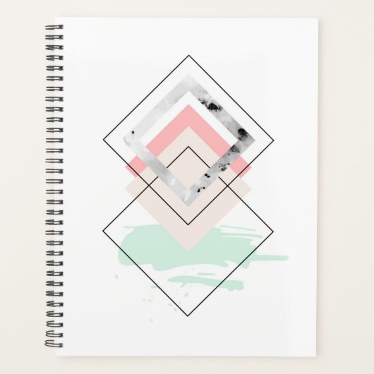 Geometrisch abstract ontwerp planner (Voorkant)