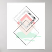 Geometrisch abstract ontwerp poster (Voorkant)
