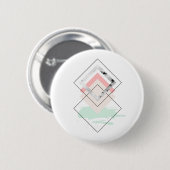 Geometrisch abstract ontwerp ronde button 5,7 cm (Voorkant /achterkant)