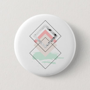 Geometrisch abstract ontwerp ronde button 5,7 cm