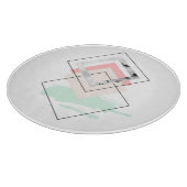 Geometrisch abstract ontwerp snijplank (Hoek)