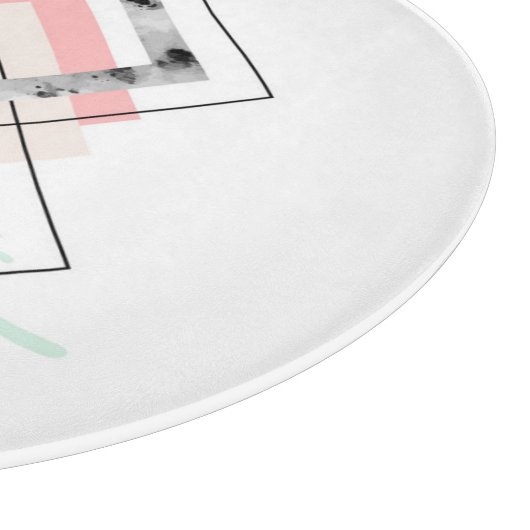 Geometrisch abstract ontwerp snijplank (Hoek)