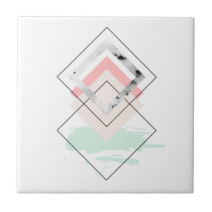 Geometrisch abstract ontwerp tegeltje