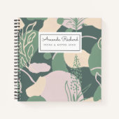 Geometrisch abstract pasteelNotitieboek Notitieboek (Voorkant)