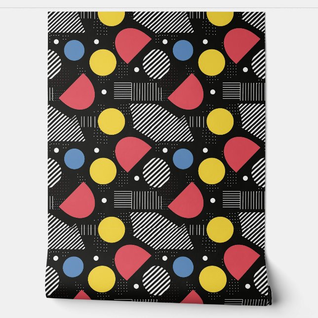 Geometrisch Abstract patroon Behang (Afrollen)