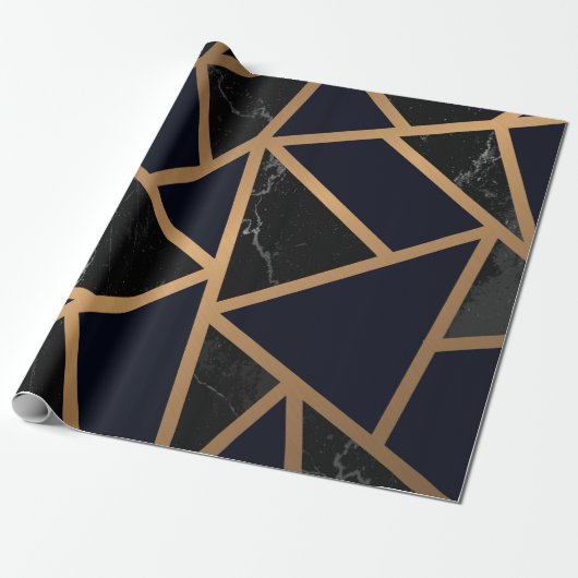 Geometrisch Abstract patroon Cadeaupapier (Uitgerold)
