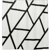 Geometrisch Abstract patroon douchegordijn (Voorkant)