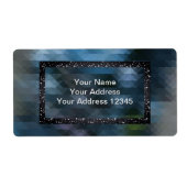 Geometrisch, abstract, patroon etiket (Voorkant)