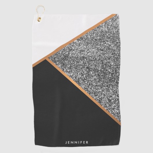 Geometrisch Abstract patroon Golfhanddoek (Voorkant)
