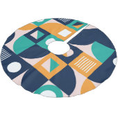 Geometrisch abstract patroon: kleurrijk, modern de kerstboom rok (Gekanteld)