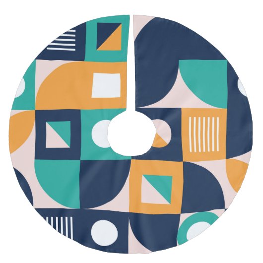 Geometrisch abstract patroon: kleurrijk, modern de kerstboom rok (Voorkant)