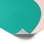 Geometrisch abstract patroon: kleurrijk, modern de poster (Hoek)