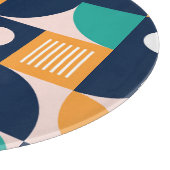 Geometrisch abstract patroon: kleurrijk, modern de snijplank (Hoek)