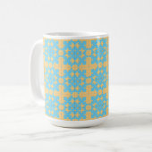 Geometrisch Abstract Patroon Koffiemok (Voorkant links)