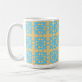 Geometrisch Abstract Patroon Koffiemok (Links)