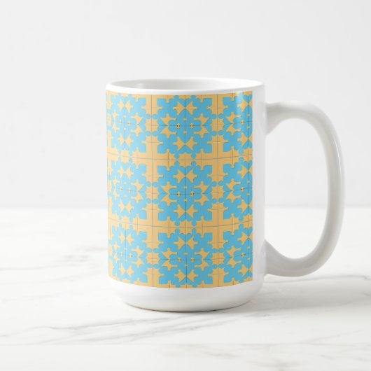 Geometrisch Abstract Patroon Koffiemok (Rechts)