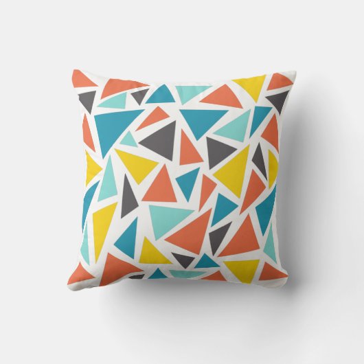 Geometrisch abstract patroon kussen (Achterkant)