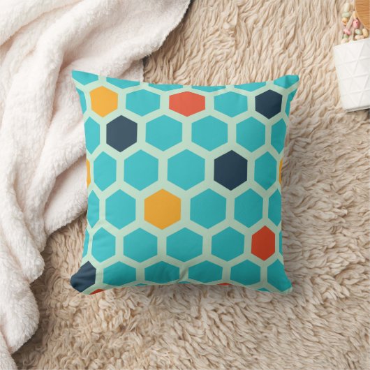 Geometrisch abstract patroon kussen (Deken)