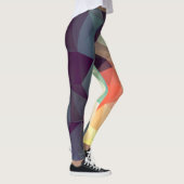 Geometrisch Abstract patroon Leggings (Rechts)