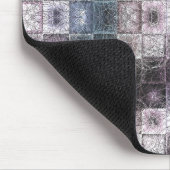 Geometrisch abstract patroon met draadframe kubuss muismat (Hoek)