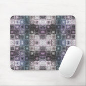 Geometrisch abstract patroon met draadframe kubuss muismat (Met muis)