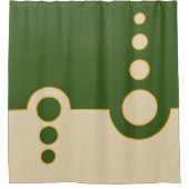 Geometrisch, abstract patroon, modern, cirkels douchegordijn (Voorkant)