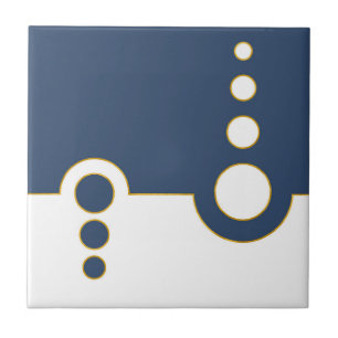 Geometrisch, abstract patroon, modern, cirkels tegeltje