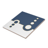 Geometrisch, abstract patroon, modern, cirkels tegeltje (Zijkant)