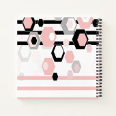 Geometrisch abstract patroon notitieboek (Achterkant)