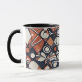 Geometrisch abstract patroon ontwerp 3 mok (Links)