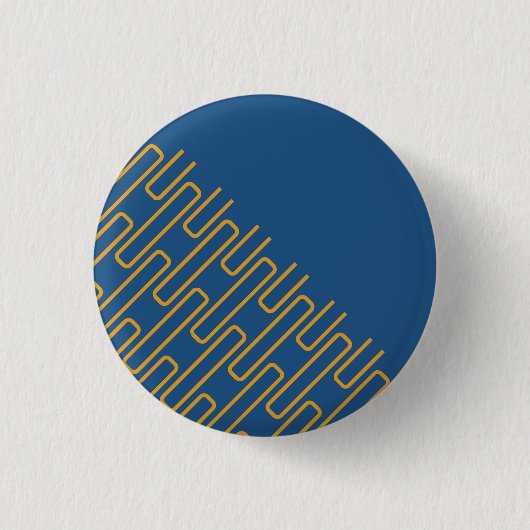 Geometrisch Abstract Patroon Ronde Button 3,2 Cm (Voorkant)