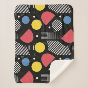 Geometrisch Abstract patroon Sherpa Deken